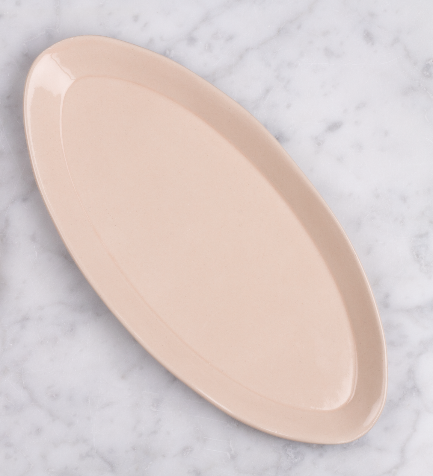 Oval ceramic dish - Blush