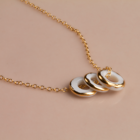 THREE RING Necklace